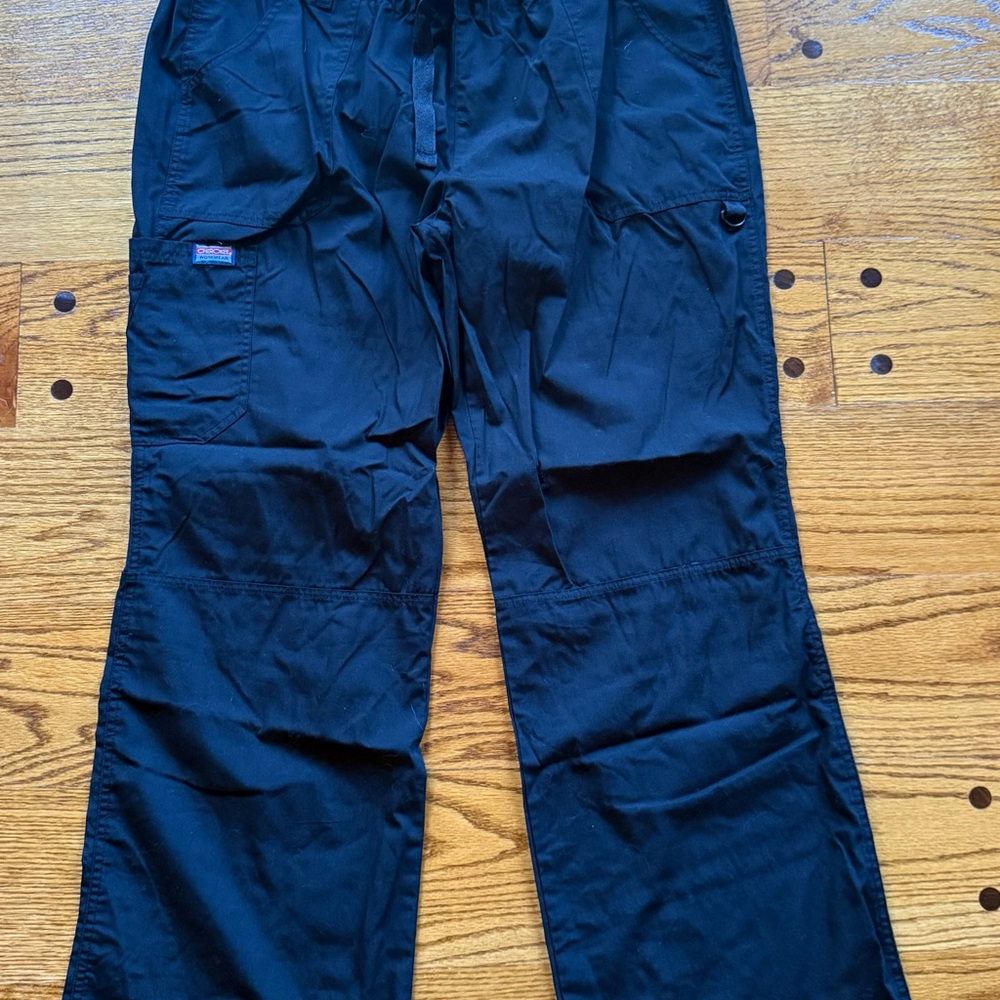 Cherokee XL Women's Black drawstring scrub Pants- warn once